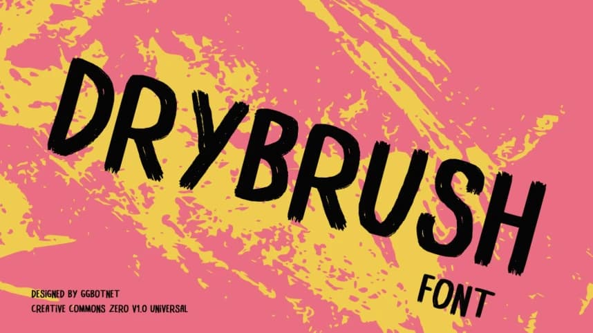 Drybrush Font – Display creative asset