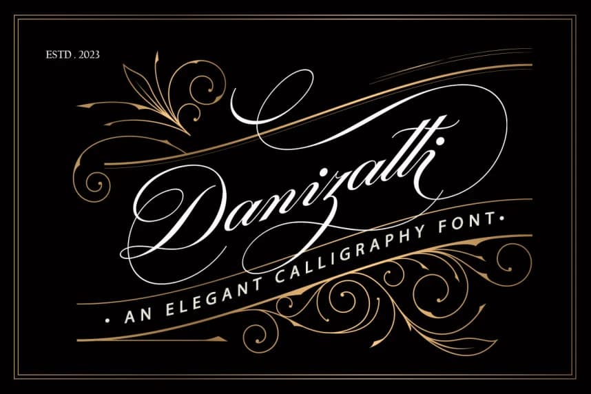 Dannizatti Script Font – Handwritten creative asset
