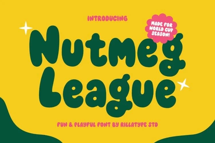 Nutmeg League Font – Display creative asset